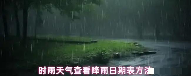 时雨天气查看降雨日期表方法